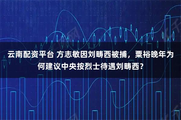 云南配资平台 方志敏因刘畴西被捕,粟裕晚年为何建议中央按烈士待遇刘畴西?